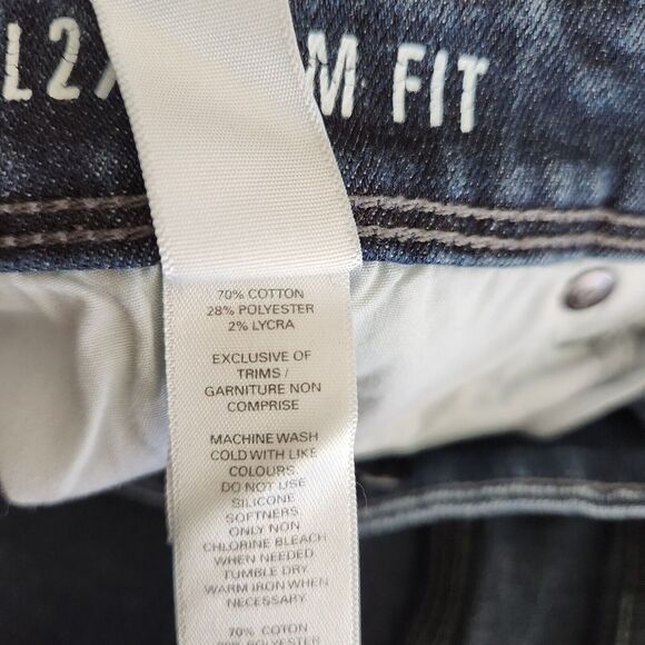 DU/ER Jeans Mens 38x30 L2X Slim Fit Dark Wash Denim Stretch DUER Dark Wash - Picture 9 of 15